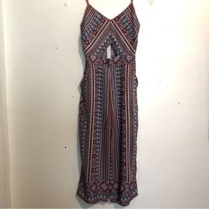 Shine Star Romper with Wide Leg in Red, White, and Blue, big kids size L.